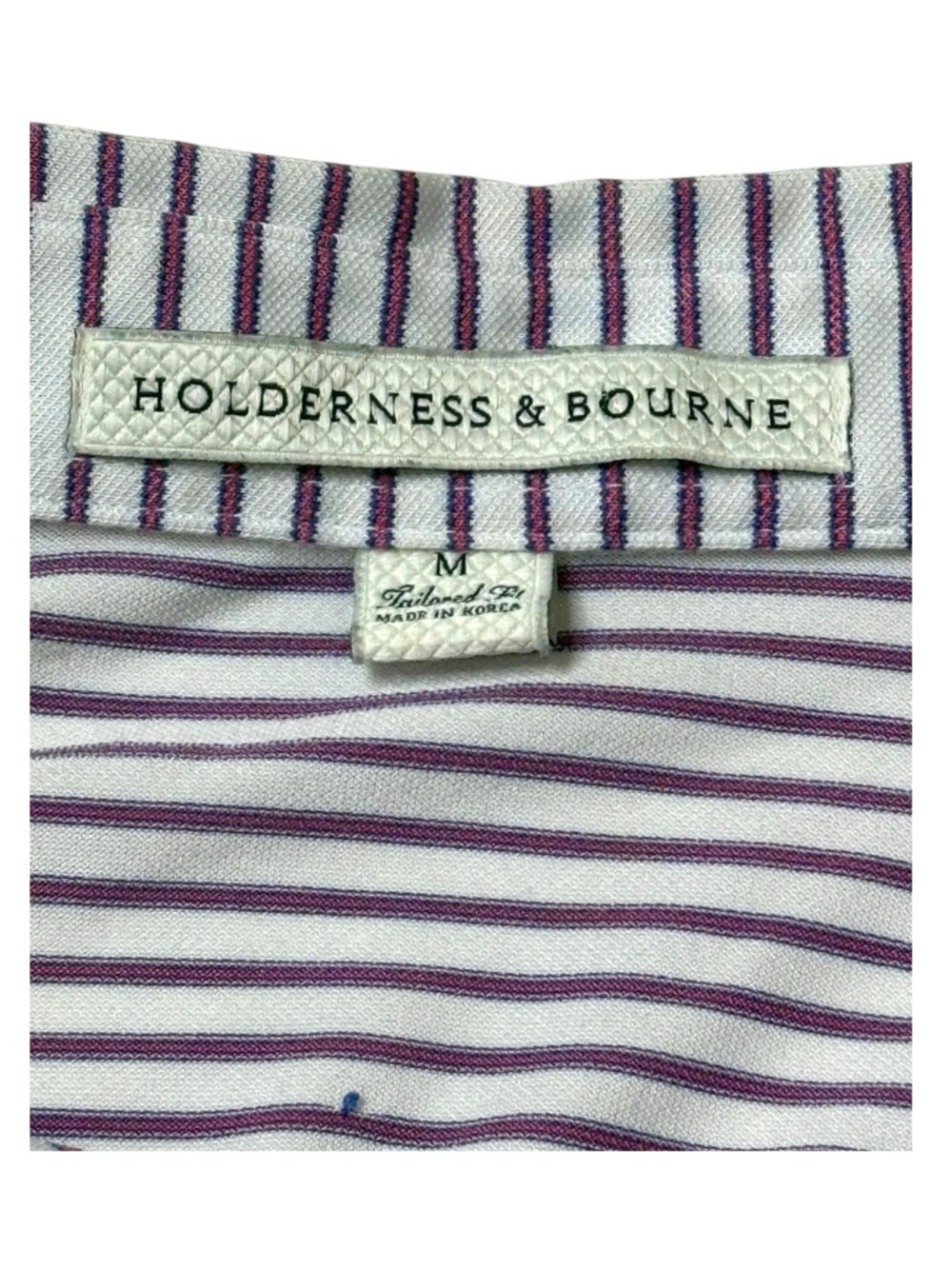 Holderness and Bourne ✪ The Walker Golf Polo ✪ Azalea Stripe ✪ Embroidery ✪ M - Picture 11 of 16